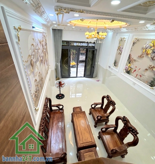 CHỈ 6,6 TỶ – NHÀ MỚI 4 TẦNG – NGAY NGÃ TƯ BỐN XÃ – GIÁP TÂN PHÚ- HẺM XE HƠI 4,5M – XÁCH VALI VÀO Ở NGAY - 4PN - 3WC Diện tích: 48m² (4m x 12m) 