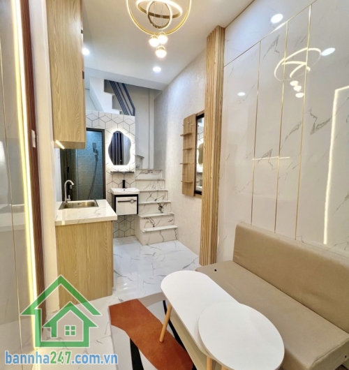 CHỈ 1,95 TỶ SỞ HỮU NHÀ 3 TẦNG MINI HOUSE P.10 TÂN BÌNH – FULL NỘI THẤT – ĐẦU TƯ CHO THUÊ NGON  Nhà đẹp, mới, 3 tầng chắc chắn: trệt – lửng – lầu Diện tích sử dụng: 30m2