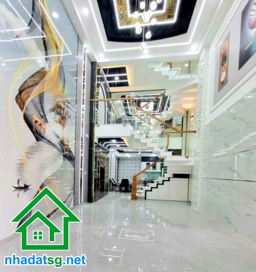 CHỈ 7,4 TỶ – HXH 6M – NHÀ MỚI 5 TẦNG – NGAY MÃ LÒ, LÊ VĂN QUỚI - 4 PN – 5 WC • Diện tích: 4m x 13m – 52m² • Kết cấu: Trệt + Lửng + 3 Lầu kiên cố • Công năng: 4 PN – 5 WC • Có phòng thờ + sân thượng trước sau • Nhà mới đẹp, thiết kế hiện đại, dọn vào ở nga